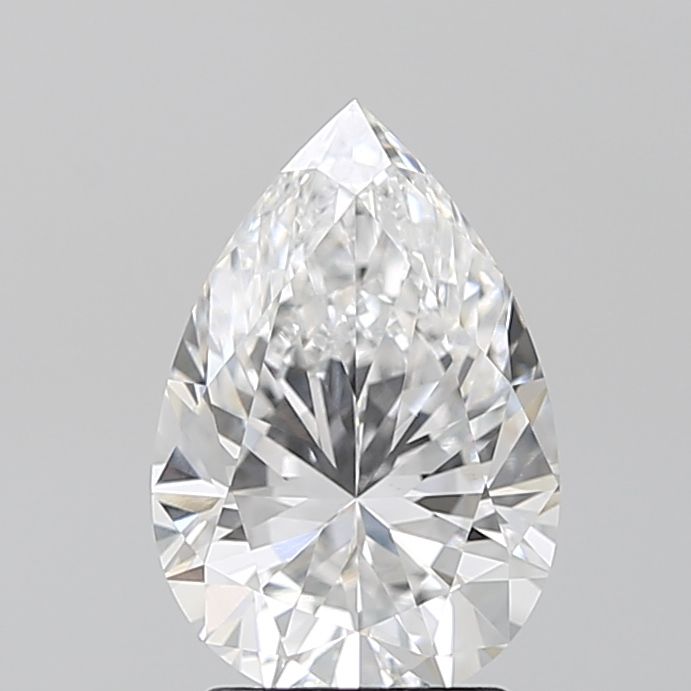 2.1-Carat Pear Shape Lab Grown Diamond, Color : D, Cut : Na, Clarity : VVS2