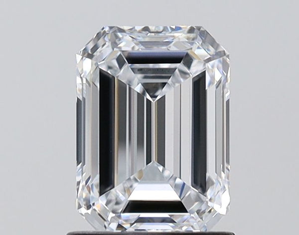 1.34-Carat Emerald Shape Lab Grown Diamond, Color : E, Cut : Na, Clarity : VVS2