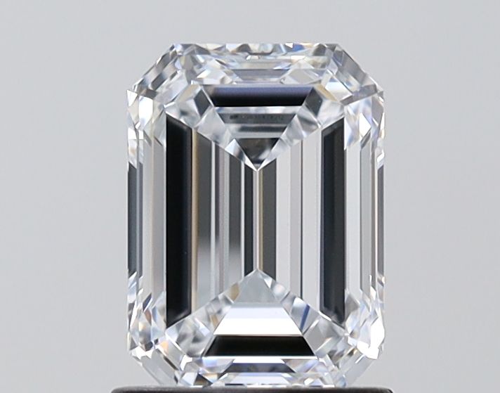 1.34-Carat Emerald Shape Lab Grown Diamond, Color : E, Cut : Na, Clarity : VVS2