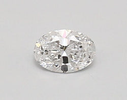 0.3-Carat Oval Shape Lab Grown Diamond, Color : D, Cut : Na, Clarity : SI1
