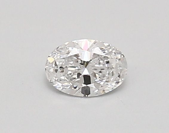 0.3-Carat Oval Shape Lab Grown Diamond, Color : D, Cut : Na, Clarity : SI1