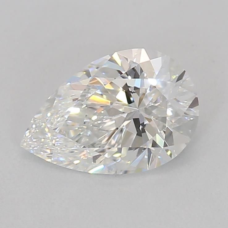 0.52-Carat Pear Shape Lab Grown Diamond, Color : E, Cut : Na, Clarity : VS1