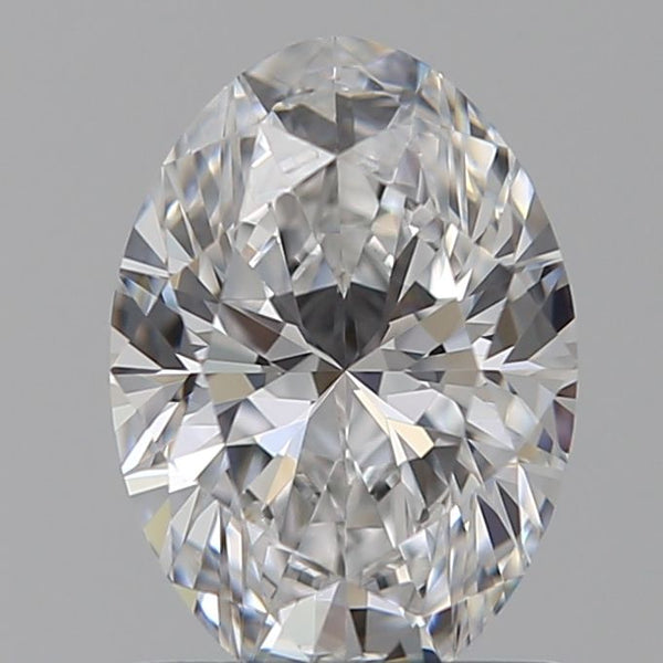 0.99-Carat Oval Shape Lab Grown Diamond, Color : D, Cut : Na, Clarity : VVS2