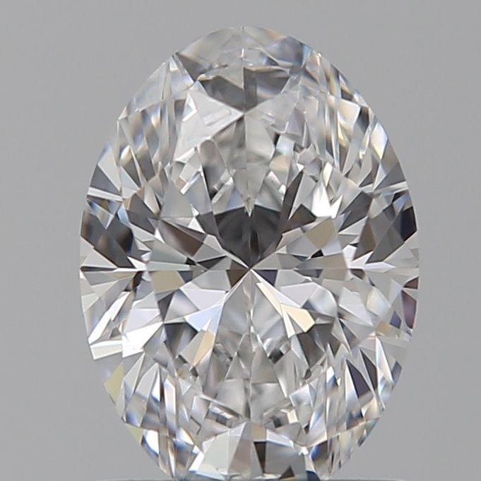0.99-Carat Oval Shape Lab Grown Diamond, Color : D, Cut : Na, Clarity : VVS2