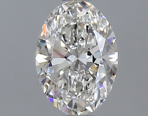1.01-Carat Oval Shape Lab Grown Diamond, Color : G, Cut : Na, Clarity : SI1