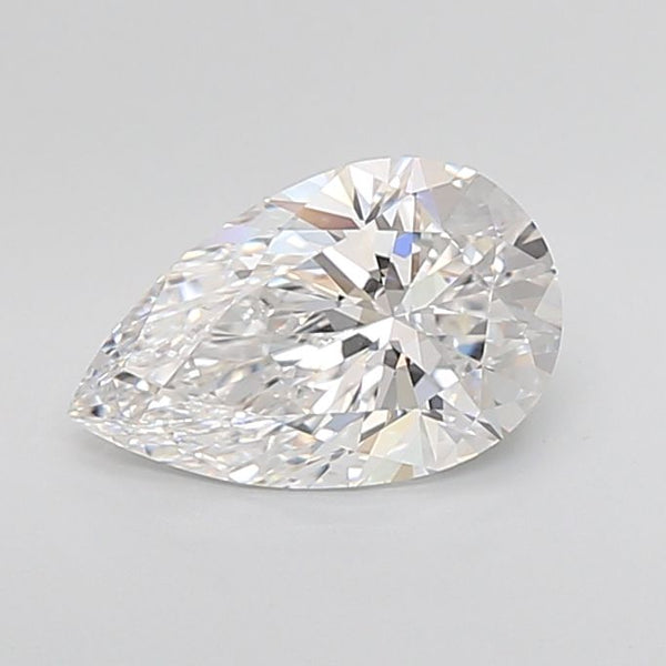 2.13-Carat Pear Shape Lab Grown Diamond, Color : D, Cut : Na, Clarity : VVS1