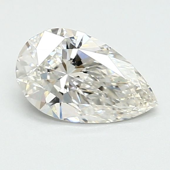 0.64-Carat Pear Shape Lab Grown Diamond, Color : H, Cut : Na, Clarity : VS1