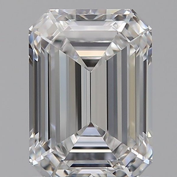 1.29-Carat Emerald Shape Lab Grown Diamond, Color : D, Cut : Na, Clarity : IF