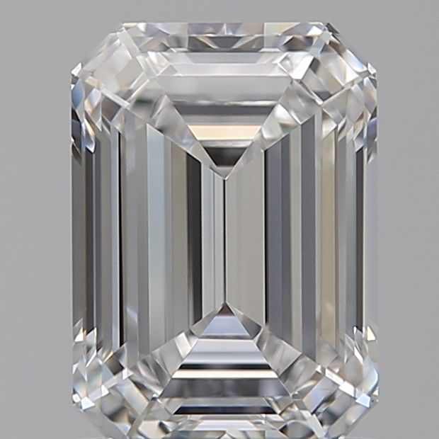 1.29-Carat Emerald Shape Lab Grown Diamond, Color : D, Cut : Na, Clarity : IF