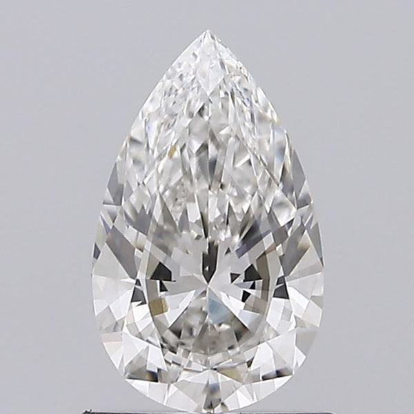 0.9-Carat Pear Shape Lab Grown Diamond, Color : G, Cut : Na, Clarity : SI1