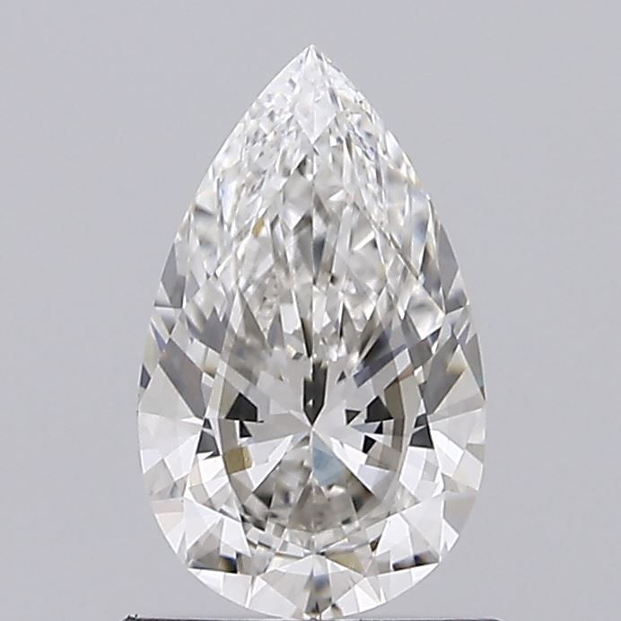 0.9-Carat Pear Shape Lab Grown Diamond, Color : G, Cut : Na, Clarity : SI1
