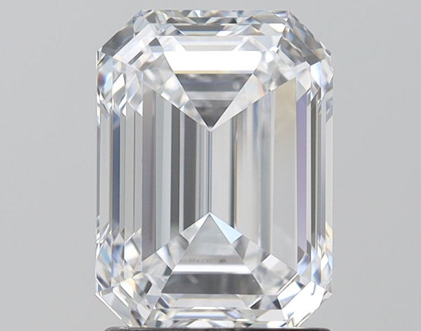 2.14-Carat Emerald Shape Lab Grown Diamond, Color : D, Cut : Na, Clarity : IF