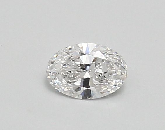 0.3-Carat Oval Shape Lab Grown Diamond, Color : D, Cut : Na, Clarity : SI1