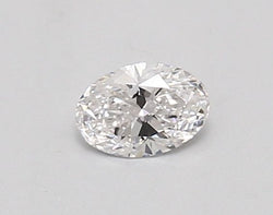 0.3-Carat Oval Shape Lab Grown Diamond, Color : E, Cut : Na, Clarity : SI1