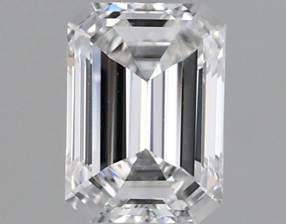 0.51-Carat Emerald Shape Lab Grown Diamond, Color : E, Cut : Na, Clarity : VVS2