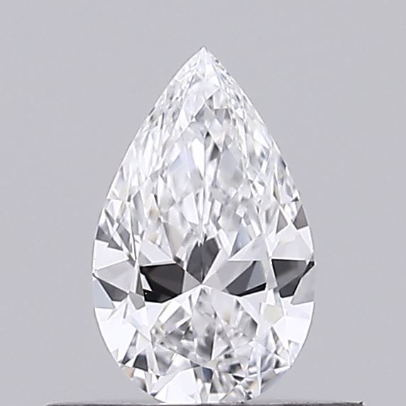 0.3-Carat Pear Shape Lab Grown Diamond, Color : D, Cut : Na, Clarity : VVS2