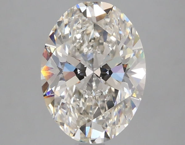 2.12-Carat Oval Shape Lab Grown Diamond, Color : H, Cut : Na, Clarity : VS2