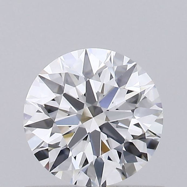0.53-Carat Round Shape Lab Grown Diamond, Color : D, Cut : Ideal, Clarity : VS1