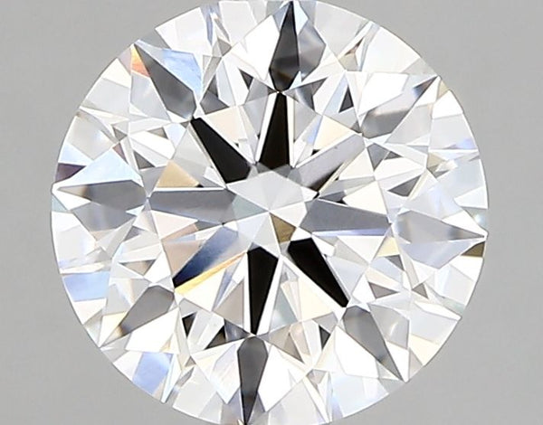 2.05-Carat Round Shape Lab Grown Diamond, Color : D, Cut : Ideal, Clarity : VVS2