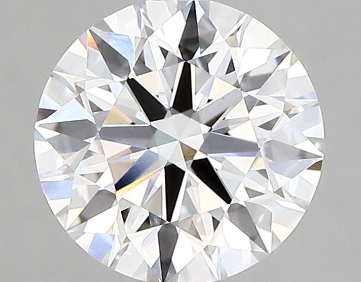 2.05-Carat Round Shape Lab Grown Diamond, Color : D, Cut : Ideal, Clarity : VVS2