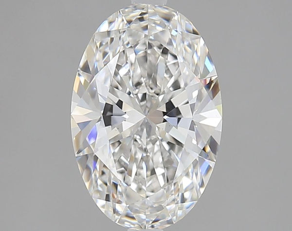 2.04-Carat Oval Shape Lab Grown Diamond, Color : F, Cut : Na, Clarity : VS1