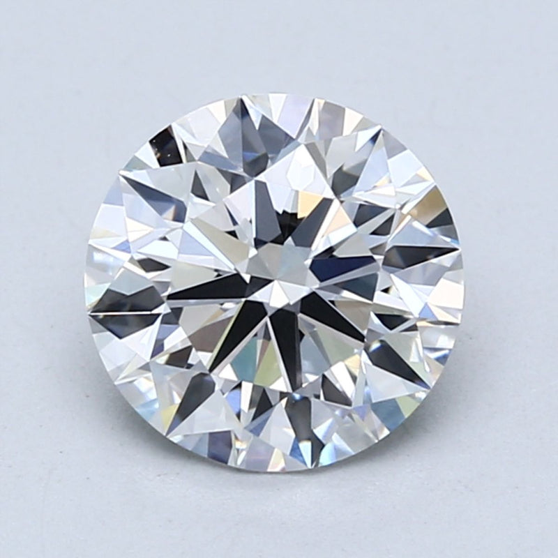 2.08-Carat Round Shape Lab Grown Diamond, Color : E, Cut : Ideal, Clarity : VVS2