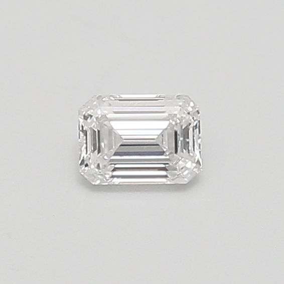 0.37-Carat Emerald Shape Lab Grown Diamond, Color : D, Cut : Na, Clarity : SI2