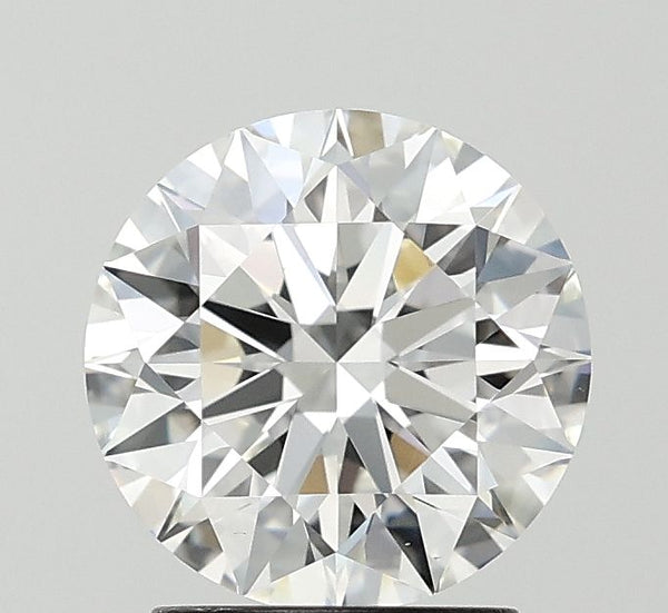 2.1-Carat Round Shape Lab Grown Diamond, Color : E, Cut : Ideal, Clarity : VS1