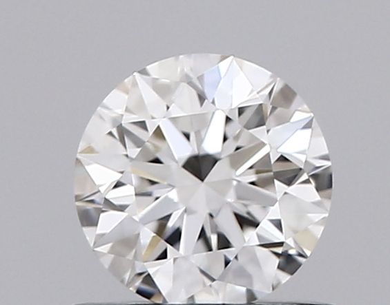 0.57-Carat Round Shape Lab Grown Diamond, Color : F, Cut : Ideal, Clarity : VVS2