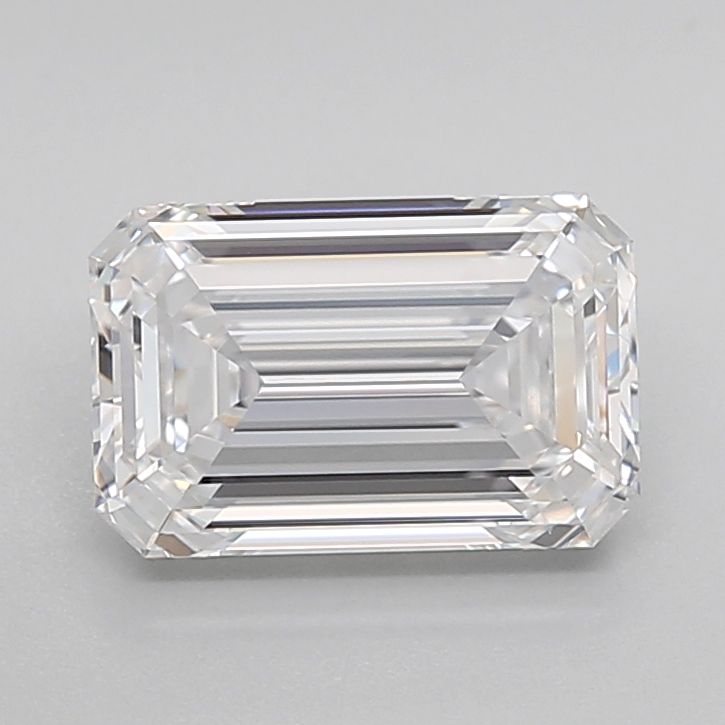 2.09-Carat Emerald Shape Lab Grown Diamond, Color : D, Cut : Na, Clarity : VVS1