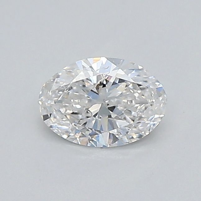 0.31-Carat Oval Shape Lab Grown Diamond, Color : D, Cut : Na, Clarity : SI2