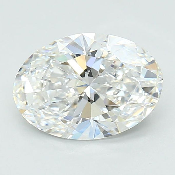 1.42-Carat Oval Shape Lab Grown Diamond, Color : D, Cut : Na, Clarity : VS1