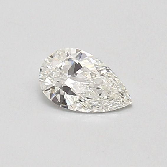 0.35-Carat Pear Shape Lab Grown Diamond, Color : G, Cut : Na, Clarity : VVS1
