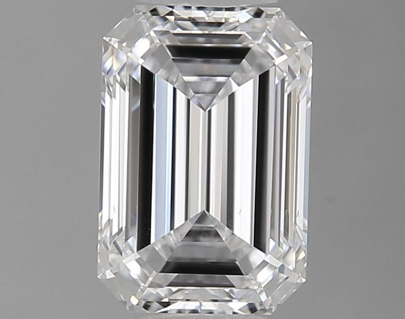 0.91-Carat Emerald Shape Lab Grown Diamond, Color : D, Cut : Na, Clarity : VS2