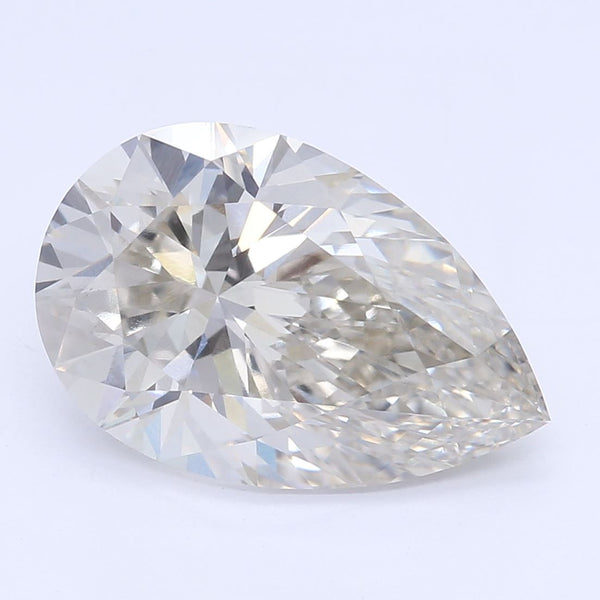 2.12-Carat Pear Shape Lab Grown Diamond, Color : J, Cut : Na, Clarity : VS1