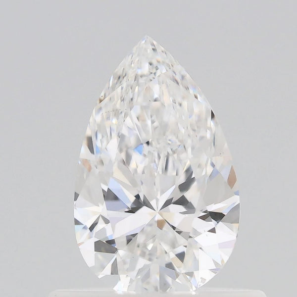 0.57-Carat Pear Shape Lab Grown Diamond, Color : E, Cut : Na, Clarity : VS1