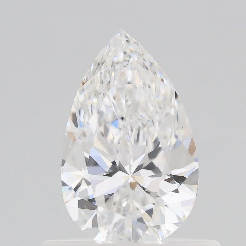 0.57-Carat Pear Shape Lab Grown Diamond, Color : E, Cut : Na, Clarity : VS1