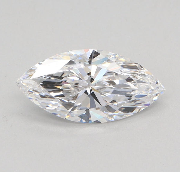 0.92-Carat Marquise Shape Lab Grown Diamond, Color : D, Cut : Na, Clarity : VVS2