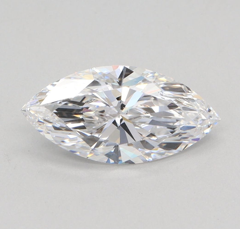 0.92-Carat Marquise Shape Lab Grown Diamond, Color : D, Cut : Na, Clarity : VVS2