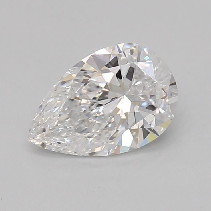 0.4-Carat Pear Shape Lab Grown Diamond, Color : D, Cut : Na, Clarity : VS1