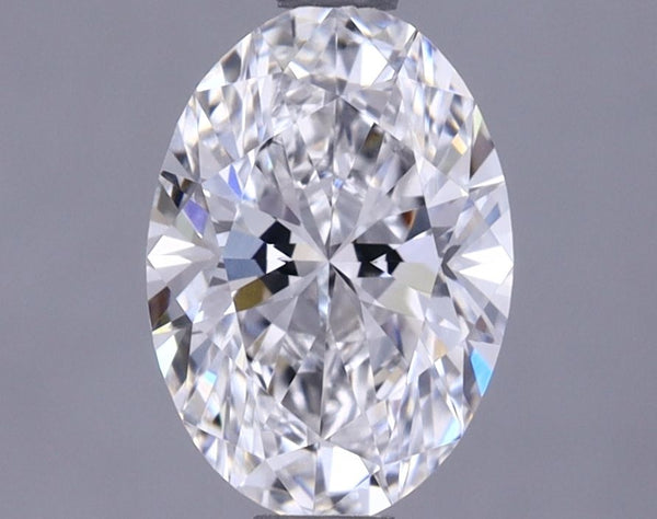 1.22-Carat Oval Shape Lab Grown Diamond, Color : E, Cut : Na, Clarity : VVS2