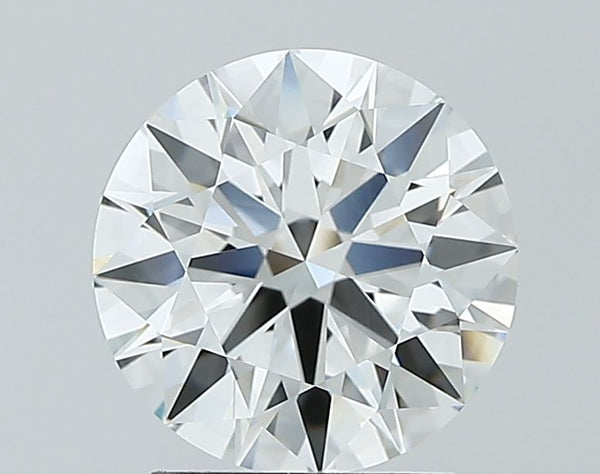 2.08-Carat Round Shape Lab Grown Diamond, Color : E, Cut : Ideal, Clarity : VVS1