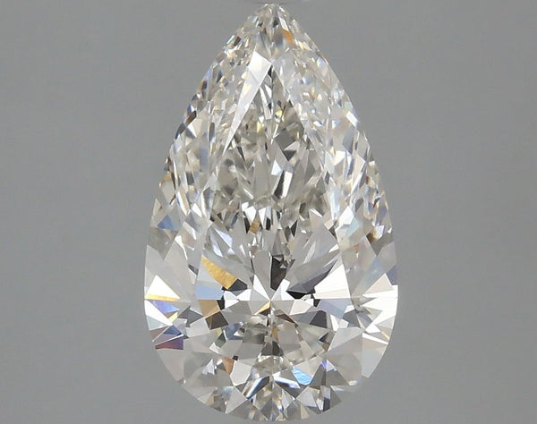 2.14-Carat Pear Shape Lab Grown Diamond, Color : G, Cut : Na, Clarity : VVS2