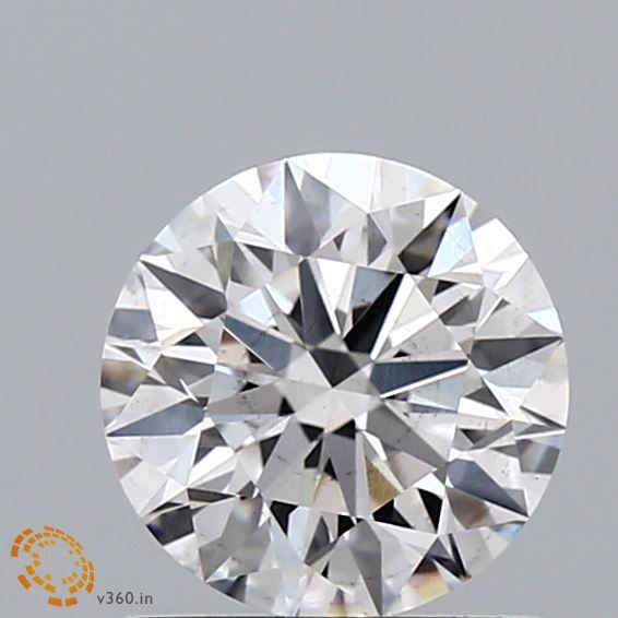 1.13-Carat Round Shape Lab Grown Diamond, Color : E, Cut : Ideal, Clarity : VS2