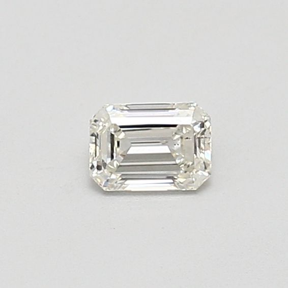 0.35-Carat Emerald Shape Lab Grown Diamond, Color : H, Cut : Na, Clarity : SI1