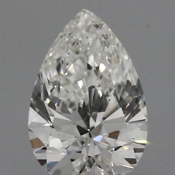 0.33-Carat Pear Shape Lab Grown Diamond, Color : H, Cut : Na, Clarity : VVS2
