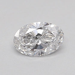 0.3-Carat Oval Shape Lab Grown Diamond, Color : E, Cut : Na, Clarity : SI2