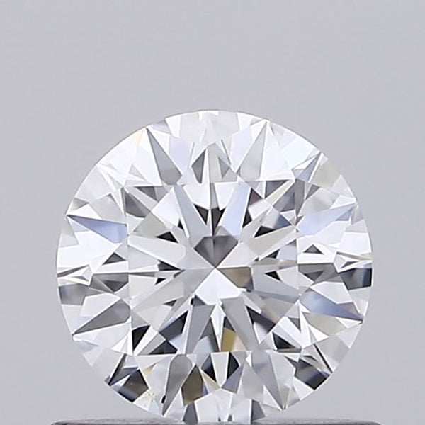 0.53-Carat Round Shape Lab Grown Diamond, Color : D, Cut : Ideal, Clarity : VS1