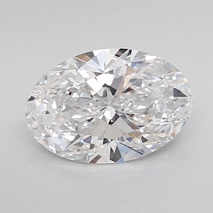 1.35-Carat Oval Shape Lab Grown Diamond, Color : D, Cut : Na, Clarity : VVS2