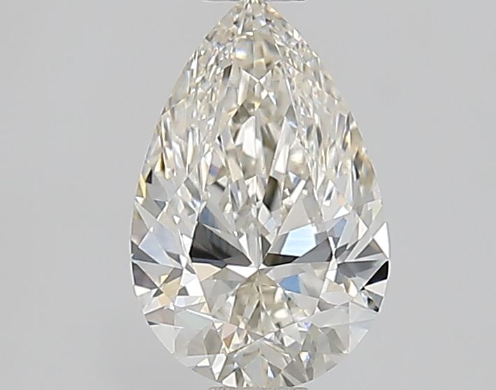 0.91-Carat Pear Shape Lab Grown Diamond, Color : H, Cut : Na, Clarity : VVS2